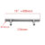 50-500mm Stainless Steel Kitchen Door Cabinet T Bar Handle Pull Knob Cabinet Knobs Furniture Cupboard Drawer Handle
