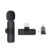 Wireless Lavalier Microphone Portable Audio Video Recording Mic for iPhone Android Long battery Live Tiktok Broadcast Gaming