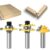3 Pc 12mm 1/2 Shank Router Bit 1Pc 45 Degree Lock Miter Route Set A
