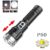 High Strong Power Led Flashlights Tactical Emergency Spotlights Telescopic Zoom Built-in Battery USB Rechargeable Camping Torch