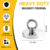 Super Strong Neodymium Fishing Magnet Hooks N52 Heavy Duty Magnet with Countersunk Hole Eyebolt 16-42mm Salvage Searcher Magnets