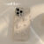 3D Cute Flower Pearl Heart Phone Case for iPhone 15 14 13 12 11 Pro Max Plus XS XR X Shockproof Drop Protect Back Cover Luxury