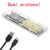 M.2 NVME PCIe NGFF SATA Dual Protocol SSD Case Clear USB Type C 10Gbps PCI-E M2 SSD Transparent External Enclosure Hard Disk Box