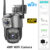 4K 8MP Dual Lens WiFi IP Camera Night Vision Ai Human Detect PTZ Outdoor Video Camara Wireless V380 Pro CCTV Security Protection