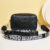 Yogodlns Fashion Small Square Bag For Women PU Leather Shoulder Messenger Bag Letter Strap Crossbody Bag Trendy Handbag Bolsa