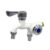 Faucet Double Outlet Dual Control Water Tap Home Bathroom Hose Irrigation Fitting Plastic Connector 1/2″ Universal Interface