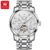OLEVS 6701 Luxury Skeleton Flywheel Automatic Watch for Men Dual Calendar Wrist Clock Waterproof Luminous Stainless Steel Watch