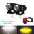 Motorcycle Mini Driving Light Dual Colo for Headlight Auxiliary Spotlight Lamp R ATV Scooter Moto Fog Light Accessories 12V