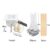 3D Bubble Cube Candle Silicone Mold Set DIY Flower Cloud Soap Making Epoxy Resin Clay Mould Chocolate Cake Decor Gifts Ornament