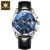 OLEVS2878 Pilot Watch for Men Auto Date Waterproof Luminous Chronograph Wristwatch Luxury TOP Leather Stap Original Quartz Watch