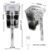 Aquarium Hang On Filter Mini Filter Fish Tank USB power interface 2.5W Flow 250H/L Suitable for fish tanks below 30cm
