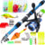 Sougayilang Spinning Fishing Rod and Reel Combo1.8M Telescopic Rod with 5.2:1 3BB Fishign Reel Max Drag 5kg Full Fishing Kit