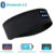 Wireless Bluetooth Headband Sleeping Headphones Sports Earphone Music Hat with Thin HD Stereo Speakers Eye Mask for Side Sleeper