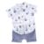 Baby Boy Clothes Set Cartoon Print Short Sleeve Shirt + Pants Suit for 0-4 Years Kid Toddler Outfit Boys Summer Clothing
