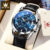 OLEVS Quartz Watch for Men Original Leather Strap Date Display Waterproof Luminous Business Casual Quartz Men Watch Top Brand