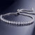 ZAKOL Fashion Cubic Zirconia Tennis Bracelets Bangle for Women White Round Crystal Adjustable Bracelet Wedding  Jewelry