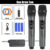 Wireless Microphone 2 Channels UHF Fixed Frequency Handheld Mic Micphone For Party Karaoke Professional Church Show Meeting