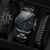 3Pcs Men’s Fashion Business Casual Three Eyes Calendar Luminous Digital Steel Band Quartz Watch Luxury Leather Bracelet Set