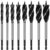 10-35mm Woodworking Twist Drill Bit Set Long Four-slot Four-blade Woodworking tools Hole Opene For Door Lock Wood Slotting Tools