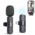 New Wireless Lavalier Microphone Portable Audio Video Recording Mini Mic for iPhone Android Live Broadcast Gaming Phone Mic