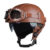 Summer Motorcycle Helmet Half PU Leather Retro Motorbike Helm Moto Bike Motocross Helmets With For Men Women Casco DOT