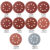 100Pcs 125mm Sanding Discs 8 Hole Hook Loop Sandpaper 80Grit-3000Grit Sanding Paper 5Inch Sanding Disc Abrasive Polishing Tools