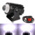 1Pcs Motorcycle LED Spotlight Projector Lens Headlight with Switch Dual Color Driving Light for ATV Scooter Auxiliary Lamp