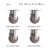 4pcs 1 1.25 1.5 2 Inch Furniture Caster Soft Rubber Universal Wheel Swivel Caster Roller Wheel For Platform Trolley Accessories