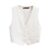 Zevity Women Fashion V Neck Single Breasted Short Vest Office Lady Sleeveless Chic White Suit Business Slim Waistcoat Tops CT556