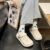 1pair Breathable Hollow Summer Garden Sandals Casual Outdoor Beach Sliders Soft-soled Platform Closed Toe Two-way Wear Garden