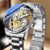 Luxury Mens Watches Fashion Tourbillon Hollow Steel Quartz Wristwatch Waterproof Business Gold Sliver Men’s Clock Reloj Hombre
