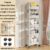 Trolley Bookshelf Movable Bookshelf Schoolbag Mobile Kitchen Vegetable Rack Snack Cart Storage Rack Multi-Layer Storages Shelve