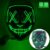 Neon Led Mask Adults Masque Grow in The Dark Masquerade Masks Light Halloween Horror Mask Glowing Masker Club Party Cosplay Prop