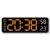 Large Digital Wall Clock Temperature and Humidity Week Display Brightness Adjustable Electronic LED Table Alarm Clock 12/24H