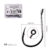 Aorace 100pcs/Box Fishing Hooks Iseama Circle Carp Eyed Fishing Hook Set Size 2-15# Ring Eye Japan Fishhooks Single Jig Hook