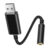 USB to 3.5mm Jack Audio Adapt USB to Aux Cable External Stereo Sound Card Support USB to TRRS 4-Pole Aux Port