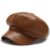 Autumn and Winter Leather Octagonal Hat Women’s British Style Retro Casual Beret Cute Fashion Versatile