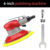 HIFESON 5/6 inch Pneumatic Air Orbital Sander 125/150mm Air Sanding Machine Polisher Air Tool Car Woodworking Metal Polishing
