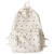 Women College Student Backpack Large Capacity Travel Laptop Rucksack Adjustable Strap Flower Book Schoolbag Teenage Girl Bag