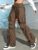 Women Cargo Pants 2023 Fashion Vintage Street Vibe Flap Pocket Drawstring Ruched Parachute Trousers High Waist Streetwear