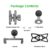 FANAUE Bike Phone Holder 360┬░ View Universal Motorcycle Motorbike for 4.7-7 inch Mobile Stand Shockproof Bracket Clip