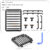 1/10 Rc Car Modification Accessories For Trx4 Bronco G500 Trx6 G63 Axial Scx10 Iii Yikong Metal Roof Rack