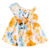Summer 0-3Y Kids Girls Dress Clothes Baby One Shoulder Sleeveless Ruffle Sweet Floral Dress Knee-length Skirt