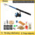 1.8M Fishing Rod and Reel Combo Full Kit With Lures Swivels Bell Float Hair Rigs For Outdoor Fishing Accessories
