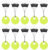 60Pcs 10 Group S/M/L Rubber Space Beans Oval/Long Column Stopper Fishing Bobber Float Fishing Line Stopper Vertical Beans Tackle