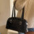 PU Leather Fashion Sling Bag Large Capacity Women Small Handbag Solid Color Stylish Underarm Bags Adjustable Strap Messenger Bag