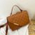 New Fashion Leisure Lingge Embroidered Ribbon Cross Body Small Square Bag Cross Border Handbag One Shoulder Bag
