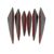 6pcs Universal Car Modification Wind Knife Carbon Fiber Pattern Bumper Crescent Wind Knife Front Bar Spoiler Auto Accessories