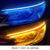 2pcs Auto Headlights White Turn Signal Yellow Brake Flow Lights LED DRL Car Daytime Running Light Flexible Waterproof Strip 12V