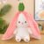 25CM Cute Transform Strawberry Rabbit Doll Plush Toy Carrot Rabbit Small Fruit Bunny Plush Toys Plushie Stuffed Toys Best Gifts